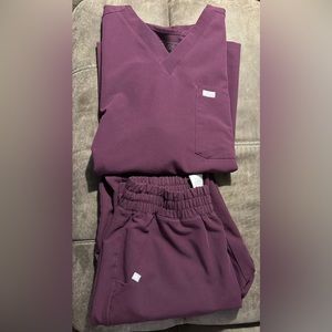 Figs scrub set XL Top L/P Jogger High Waist Pants